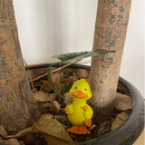 Maxbell Duck Statue Wedding Gift Decorative Tabletop Ornament for Patio Table Office white