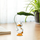 Maxbell Duck Statue Wedding Gift Decorative Tabletop Ornament for Patio Table Office white