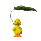 Maxbell Duck Statue Wedding Gift Decorative Tabletop Ornament for Patio Table Office yellow