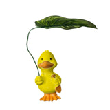 Maxbell Duck Statue Wedding Gift Decorative Tabletop Ornament for Patio Table Office yellow