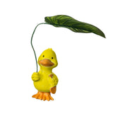Maxbell Duck Statue Wedding Gift Decorative Tabletop Ornament for Patio Table Office yellow