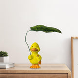 Maxbell Duck Statue Wedding Gift Decorative Tabletop Ornament for Patio Table Office yellow