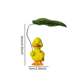 Maxbell Duck Statue Wedding Gift Decorative Tabletop Ornament for Patio Table Office yellow