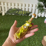 Maxbell Realistic Frog Garden Statue Lovely Animal Sculpture for Park Shelf Aquarium