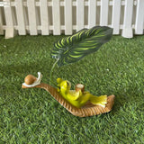 Maxbell Realistic Frog Garden Statue Lovely Animal Sculpture for Park Shelf Aquarium