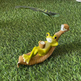 Maxbell Realistic Frog Garden Statue Lovely Animal Sculpture for Park Shelf Aquarium