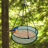Maxbell Bird Seed Catcher Tray Practical Seed Hoop for Bee Feeder Bird Feeder Farmer Green