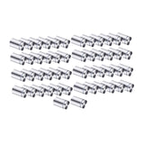 Maxbell 50Pcs Sign Standoff Screws Accessory Advertising Screws for Picture Displays Silvery