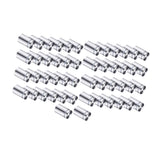 Maxbell 50Pcs Sign Standoff Screws Accessory Advertising Screws for Picture Displays Silvery