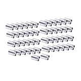 Maxbell 50Pcs Sign Standoff Screws Accessory Advertising Screws for Picture Displays Silvery