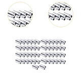 Maxbell 50Pcs Sign Standoff Screws Accessory Advertising Screws for Picture Displays Silvery