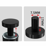 Maxbell 50Pcs Sign Standoff Screws Accessory Advertising Screws for Picture Displays Black