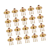 Maxbell 20Pcs T Nuts Screws Kit Three Hole Sturdy Fitting Fastener Mounting Hardware