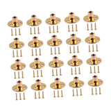 Maxbell 20Pcs T Nuts Screws Kit Three Hole Sturdy Fitting Fastener Mounting Hardware
