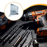 Maxbell Twist Drill Bit Case Accessories Iron Portable Drill Bit Dispenser Organizer 13 Slots