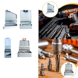 Maxbell Twist Drill Bit Case Accessories Iron Portable Drill Bit Dispenser Organizer 13 Slots