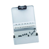 Maxbell Twist Drill Bit Case Accessories Iron Portable Drill Bit Dispenser Organizer 19 Slots