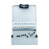 Maxbell Twist Drill Bit Case Accessories Iron Portable Drill Bit Dispenser Organizer 19 Slots