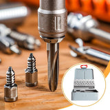 Maxbell Twist Drill Bit Case Accessories Iron Portable Drill Bit Dispenser Organizer 51 Slots
