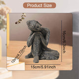 Maxbell Buddha Statue Hotel Yard Lawn Indoor Outdoor Cabinet Sitting Buddha Figurine