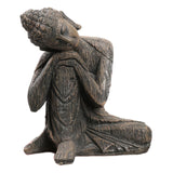 Maxbell Buddha Statue Hotel Yard Lawn Indoor Outdoor Cabinet Sitting Buddha Figurine