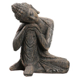 Maxbell Buddha Statue Hotel Yard Lawn Indoor Outdoor Cabinet Sitting Buddha Figurine