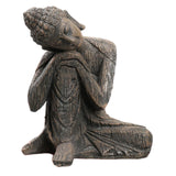 Maxbell Buddha Statue Hotel Yard Lawn Indoor Outdoor Cabinet Sitting Buddha Figurine