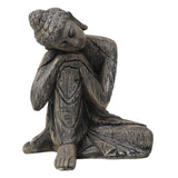 Maxbell Buddha Statue Hotel Yard Lawn Indoor Outdoor Cabinet Sitting Buddha Figurine