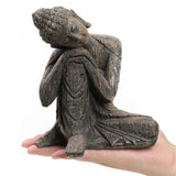 Maxbell Buddha Statue Hotel Yard Lawn Indoor Outdoor Cabinet Sitting Buddha Figurine