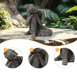 Maxbell Buddha Statue Hotel Yard Lawn Indoor Outdoor Cabinet Sitting Buddha Figurine