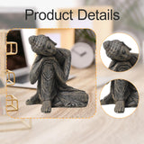 Maxbell Buddha Statue Hotel Yard Lawn Indoor Outdoor Cabinet Sitting Buddha Figurine