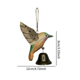Maxbell Birds Hanging Ornament European Wooden Bird Statue for Office Backyard Party Light Green