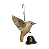 Maxbell Birds Hanging Ornament European Wooden Bird Statue for Office Backyard Party Light Green