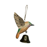 Maxbell Birds Hanging Ornament European Wooden Bird Statue for Office Backyard Party Light Green