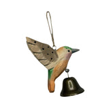 Maxbell Birds Hanging Ornament European Wooden Bird Statue for Office Backyard Party Light Green