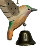 Maxbell Birds Hanging Ornament European Wooden Bird Statue for Office Backyard Party Light Green