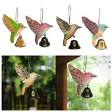 Maxbell Birds Hanging Ornament European Wooden Bird Statue for Office Backyard Party Light Green