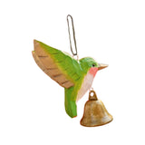 Maxbell Birds Hanging Ornament European Wooden Bird Statue for Office Backyard Party Dark Green