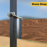 Maxbell 6 Pieces T Post Mounting Bracket Sturdy Silver for Plywood Birdhouse Mailbox Silver