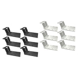Maxbell 6 Pieces T Post Mounting Bracket Sturdy Silver for Plywood Birdhouse Mailbox Silver