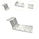 Maxbell 6 Pieces T Post Mounting Bracket Sturdy Silver for Plywood Birdhouse Mailbox Silver