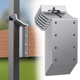 Maxbell 6 Pieces T Post Mounting Bracket Sturdy Silver for Plywood Birdhouse Mailbox Silver