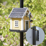 Maxbell 6 Pieces T Post Mounting Bracket Sturdy Silver for Plywood Birdhouse Mailbox Silver