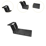 Maxbell 6 Pieces T Post Mounting Bracket Sturdy Silver for Plywood Birdhouse Mailbox Black