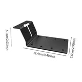 Maxbell 6 Pieces T Post Mounting Bracket Sturdy Silver for Plywood Birdhouse Mailbox Black