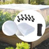 Maxbell Garden Netting 7.9 x 19.7ft Breathable Barrier for Crops Flowers White