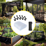 Maxbell Garden Netting 7.9 x 19.7ft Breathable Barrier for Crops Flowers White