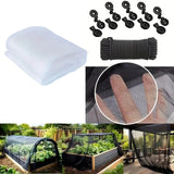Maxbell Garden Netting 7.9 x 19.7ft Breathable Barrier for Crops Flowers White