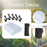 Maxbell Garden Netting 7.9 x 19.7ft Breathable Barrier for Crops Flowers White