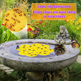 Maxbell 4Pcs Bee Watering Station Foam Floating Bee Island Outdoor Garden Yard Decor